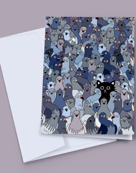 Cat Among The Pigeons card