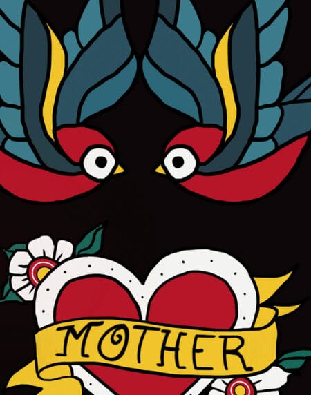 zoomed in version of the tattoos
