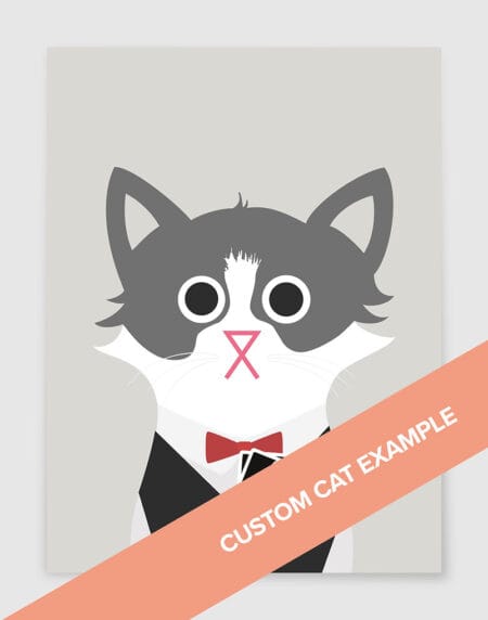 a custom Baldy and The Fidget cat playing Uno cards